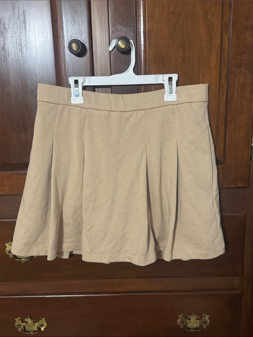 Express Beige Skater Skort NWT